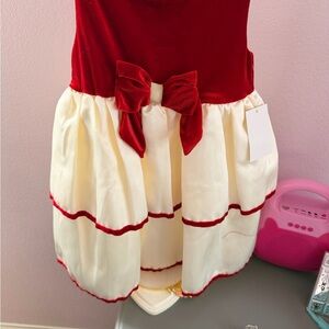 Blueberi Boulevard Red Velvet Dress